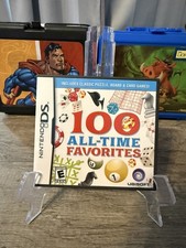 100 All-Time Favorites (Nintendo DS 2009) Complete Manual Cart Manual Tested