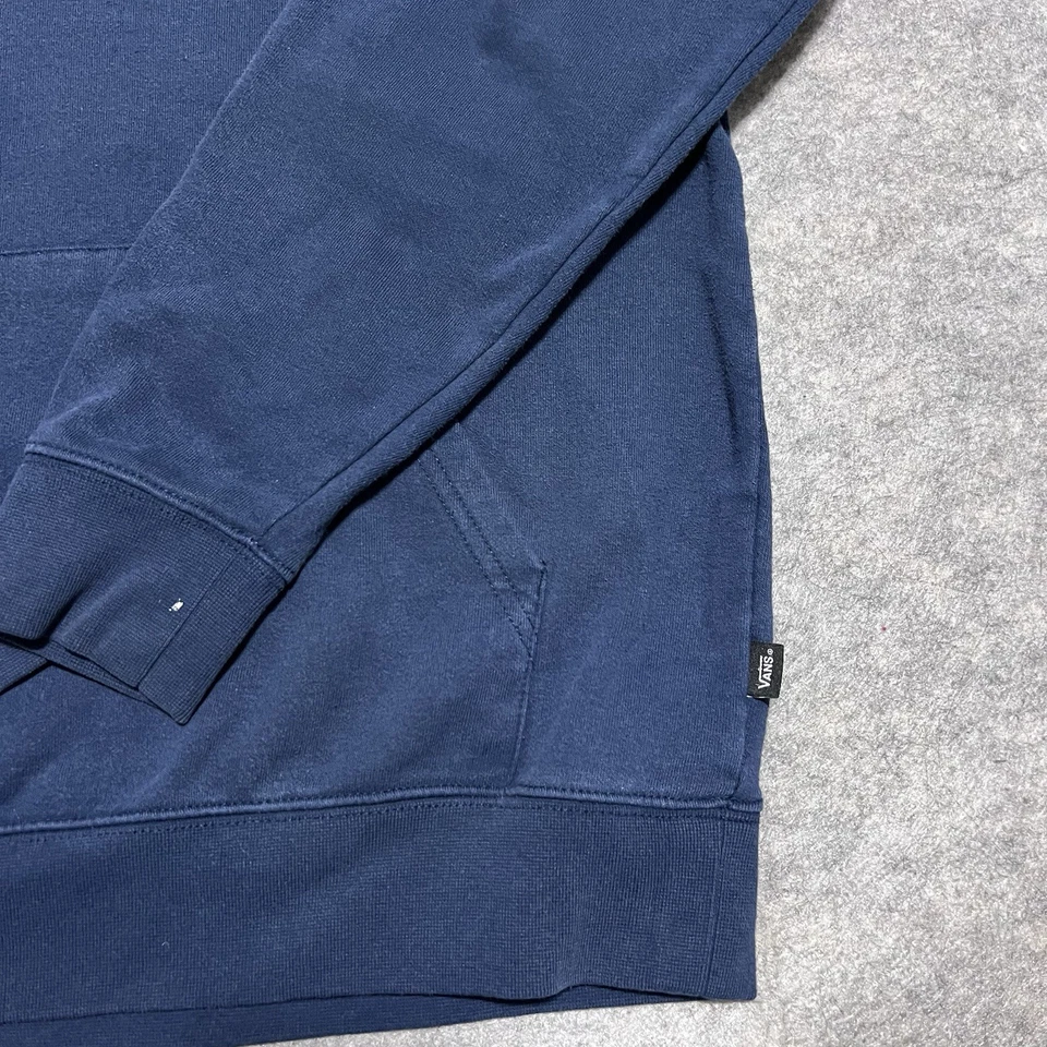 Moletom Vans masculino azul marinho gráfico fora da parede 66’ pulôver pequeno com capuz - Imagem 3 de 4