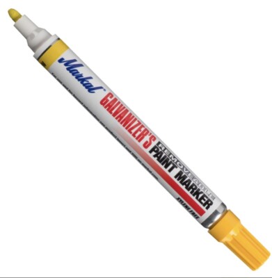 Qty:12 MARKAL 28786 Galvanizer's Removable Paint Marker