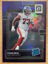 2022 Donruss Optic - Evan Neal - Rated Rookie - Purple Prizm SSP /50