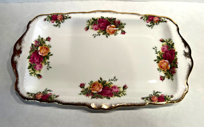 ROYAL ALBERT OLD COUNTRY ROSES BONE CHINA 12 x 7  HORSD OUERVE PLATTER ENGLAND