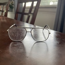 Vintage Eyewear/Eyeglasses 1102 Gold Colored Pilot Metal Glasses