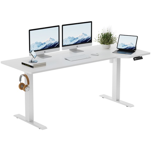 HöHenverstellbarer Schreibtisch 180X80 Cm Elektrisch Schreibtisch Computertisch-image