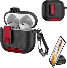 For AirPods Pro 3 2025/4/3 Automatic Snap Switch Lock Carabiner Keychain Case