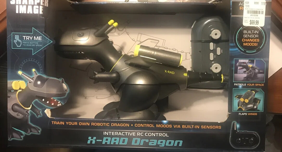 Sharper Image Robot Dragon Remote Control RC X-rad Interactive Toy