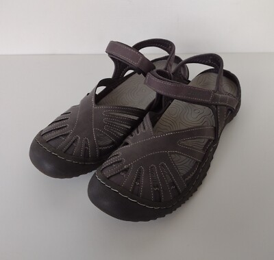 JSport by Jambu Poppy Womens Size M Gray Closed Toe Flat Sport Sandals  Shoes