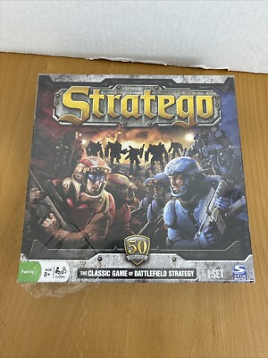 STRATEGO The Classic Board Game of Battlefield Strategy Spin Master NEW & SEALED