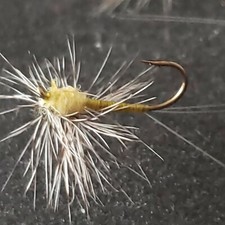 TROUT DRY FLY # 14 HACKLE STACKER PMD DUN OLIVE FRONTIER FISHING FLIES