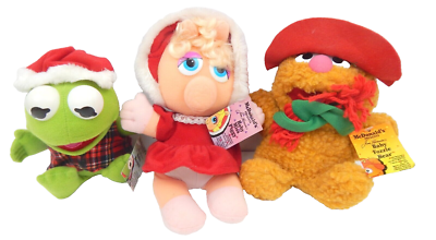カーミット 親子 ぬいぐるみ Jim Henson 90s 1Z Jim Henson's Baby Fozzie Kermit The Frog Miss Piggy Plush