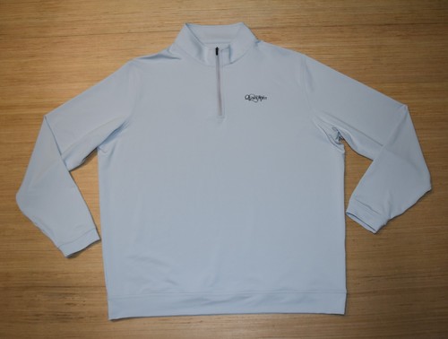 Peter Millar Perth Stretch Loop Terry Quarter Zip Pullover Men 2XL Crown Sport | eBay