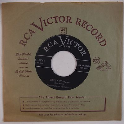 NORO MORALES: Montevideo / Tropical LATIN JAZZ Samba Mambo ORIG 50s NM 45 RCA