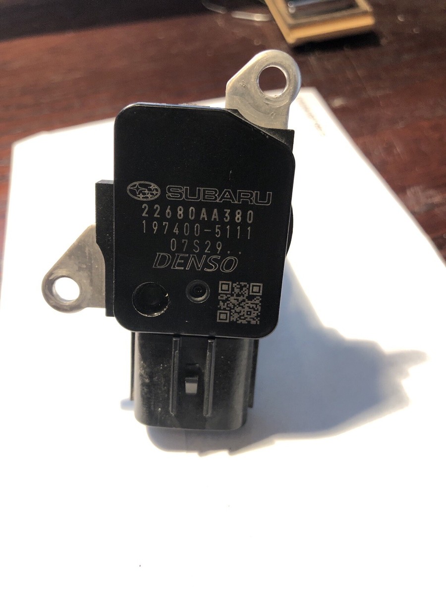 Genuine SUBARU Air Flow Meter Assembly - Part #22680AA380 For Legacy, Impreza, Forester, Outback (2007-2016)