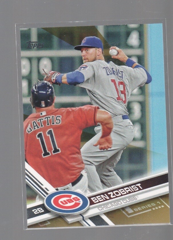 BEN ZOBRIST 2017 TOPPS GOLD CARD #238  /2017