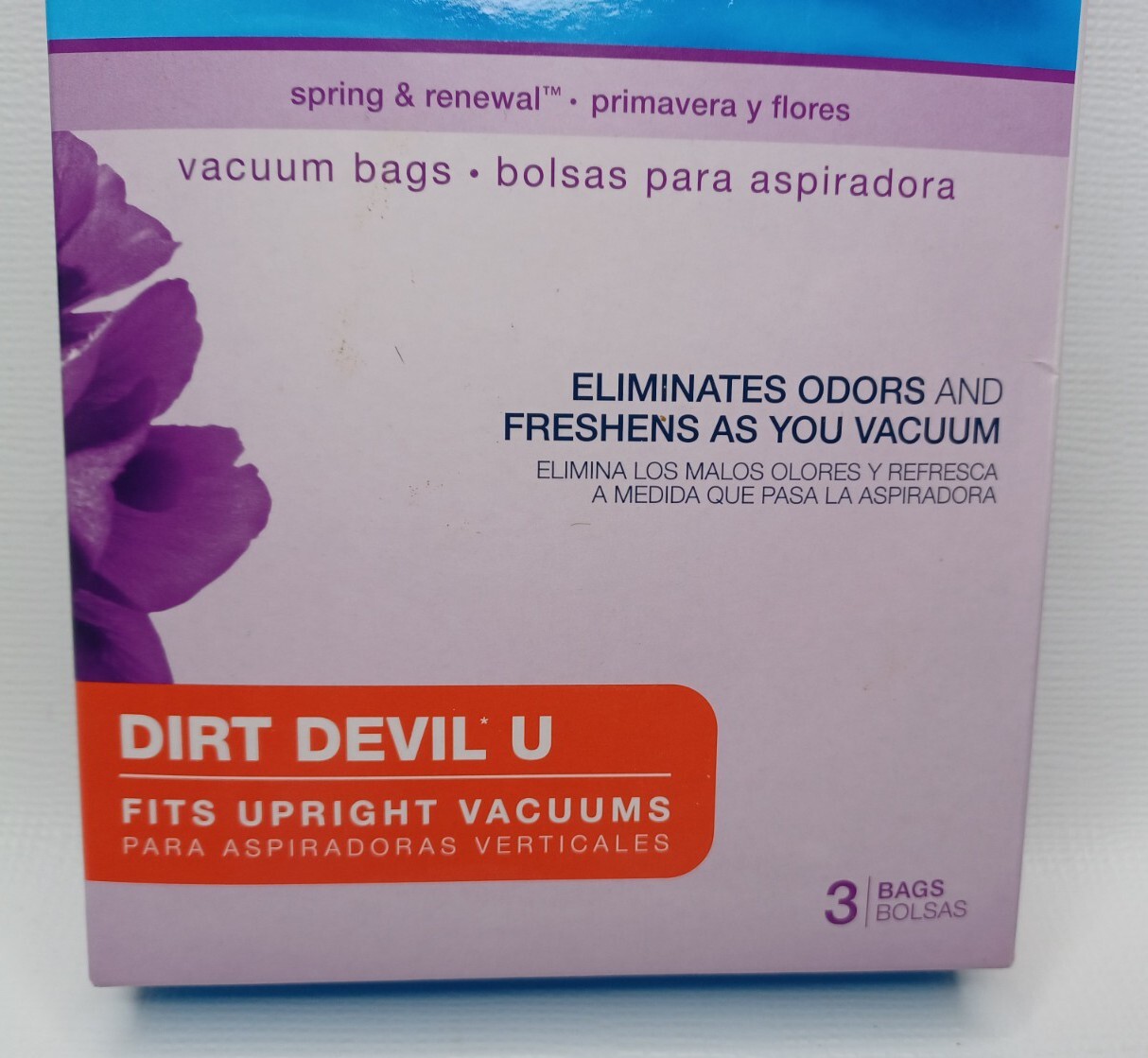 3 Febreze Premium Allergen Filtration Dirt Devil U Vacuum Bags Spring