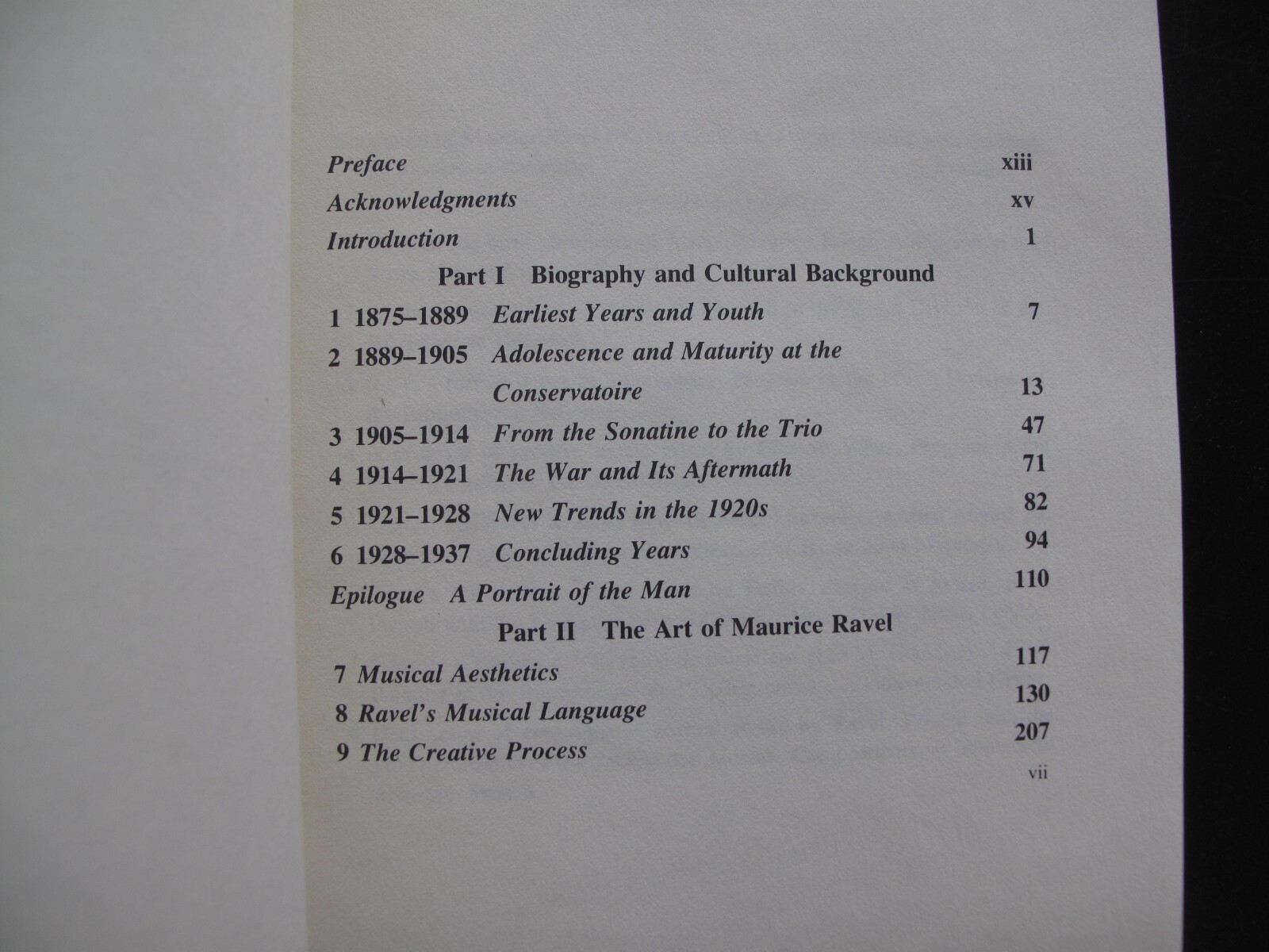 Ravel Man and Musician Arbie Orenstein 1975 Composer France Biography Illus