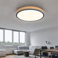 Deckenlampe Deckenleuchte Holz Wohnzimmerleuchte Fernbedienung Cct Memory Led