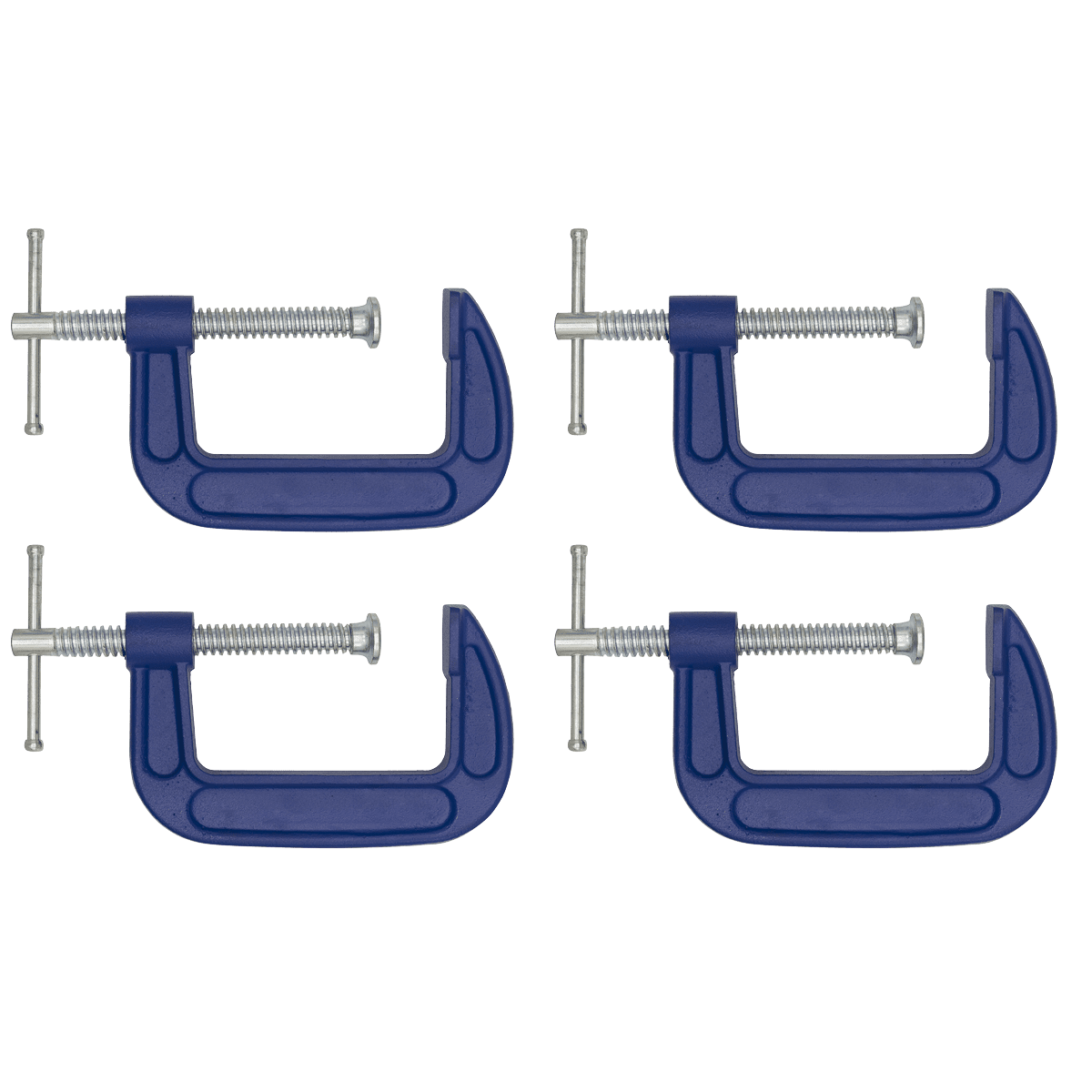 Sealey AK60034 G-Clamp Set 75mm 4pc