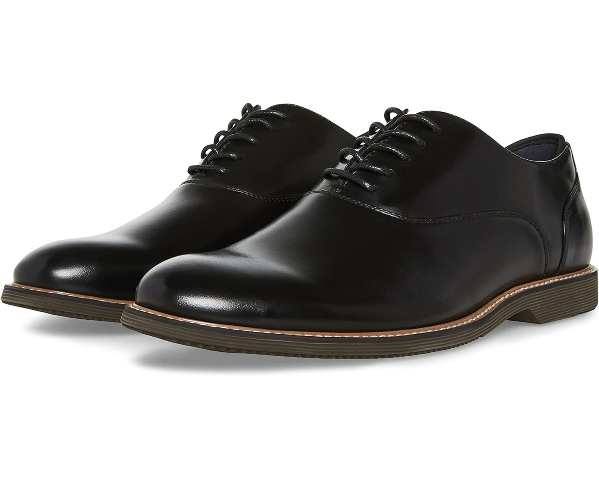 Steve Madden Z5009* Mens Black Leather Nunan Oxford Dress 