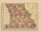 Historic State Map - Missouri - Hammond 1910 - 29.24 x 23 - Vintage Wall Art