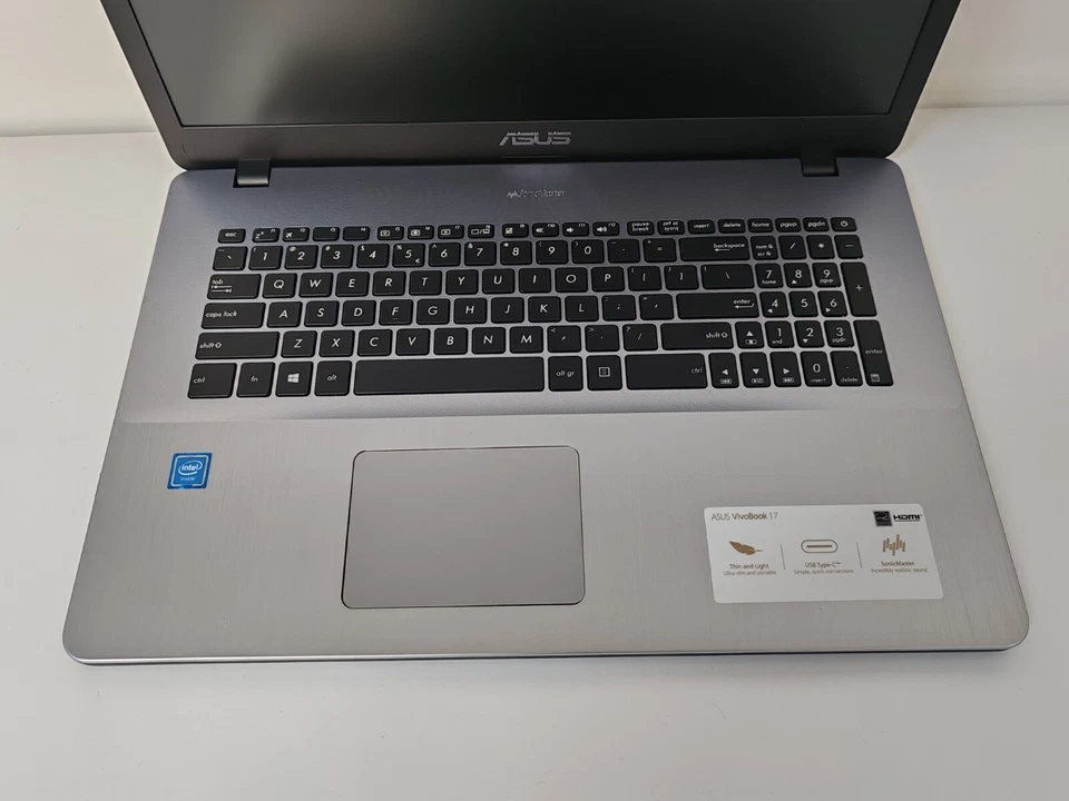 NOTEBOOK ASUS VIVOBOOK 17 INTEL CELERON N3060 4GB RAM 500GB HD WIN10 WEBCAM - Immagine 2 di 4