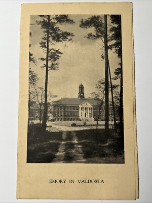 vintage 1934 EMORY JUNIOR COLLEGE Valdosta Georgia Brochure