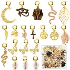 40 Pcs Hair Clips for Braids Locs Jewelry Gold Hair...
