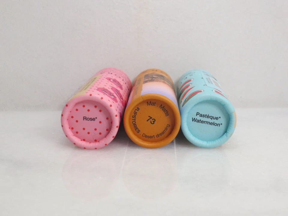 SEPHORA WATERMELON LIP BALM ROSE LIP SCRUB  LIPSTICK 73 DESERT DREAMING 3PCS - Image 2 of 3