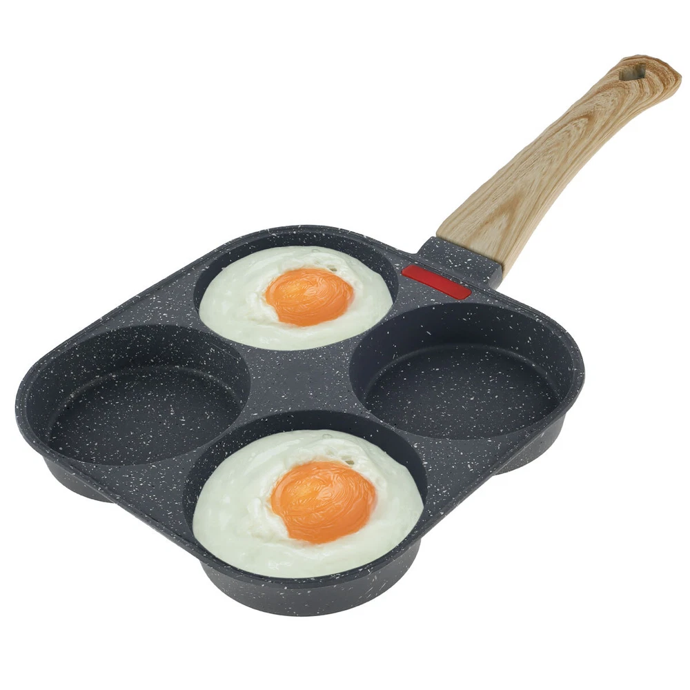Egg Frying Pan Aluminum 4 Holes Egg Frying Pan Nonstick Mini Egg Cooker tyfubM+ Egg Frying Pan Aluminum 4 Holes Egg Frying Pan Nonstick Mini Egg Cooker tyfubM+