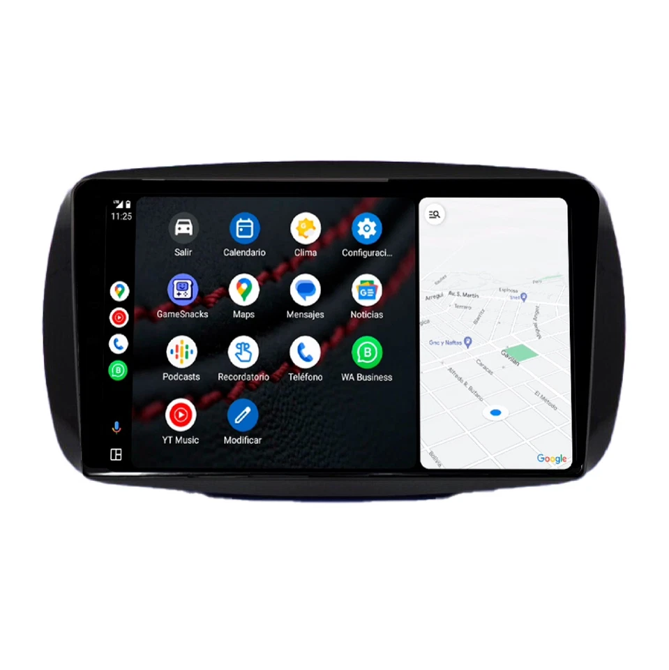 Autoradio Android Smart Fortwo 2014-2020 -Octa 4gb ram 64gb rom- Telecamera HD - Immagine 3 di 4