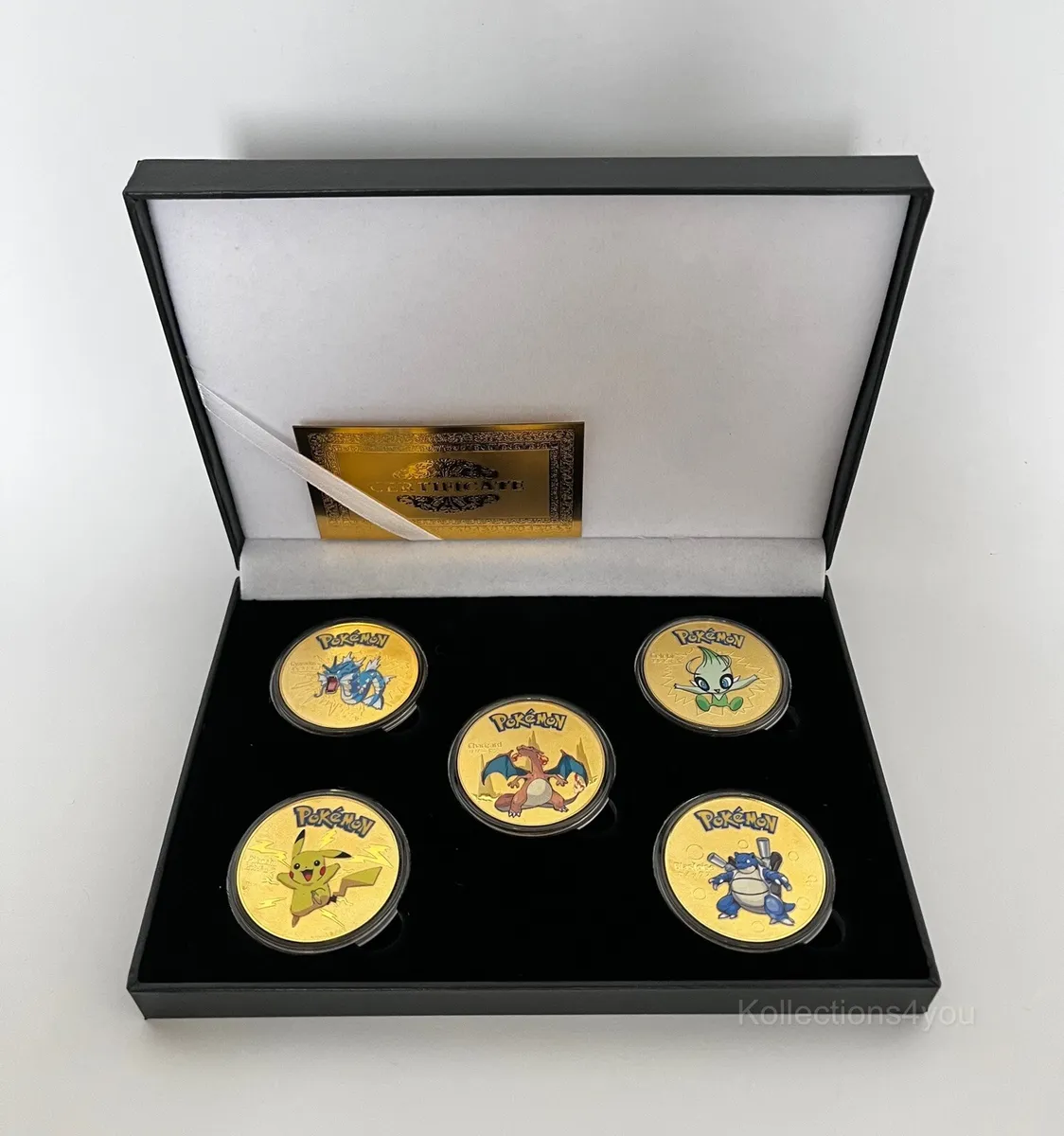 Pokemon Collectable Coins Card Collectors Gift 5x Rare Pokemon Coins