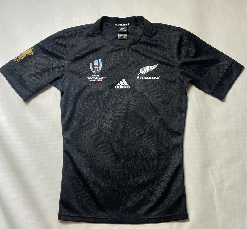 お値下げadidas ALL BLACKS 2019RUGBY WORLDCUP ALL BLACKS RUGBY New Zealand shirt jersey ADIDAS World Cup 2019