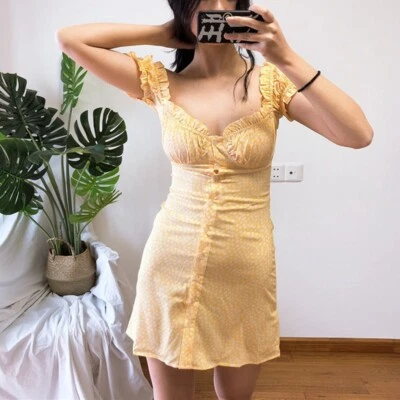 pastel yellow summer dress