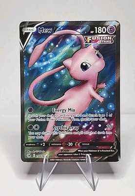 Pokémon TCG Swsh08: Fusion Strike Mew v Full Art #250/264 Ultra Rare NEAR MINT