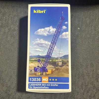 KIBRI NEW #13036 HO 1/87 KIT Heavy Duty Liebherr 883 Cable Excavator w/Bucket