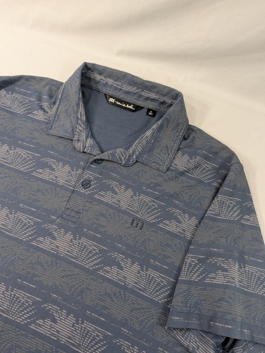 🔵🌴⛳️Men’s Travis Mathew Blue Tropical Golf Shirt - Size XL🔵🌴⛳️