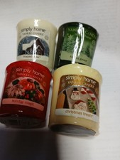 Image of Yankee Candle Festive Votive Set of 4 Brand New Discontinued Rare Christmas Gift