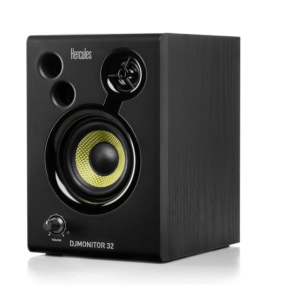 Hercules DJMonitor32 Lautsprecher 2 x 15 Watt RMS Aktive Monitor Black Schwarz - Bild 3 von 4