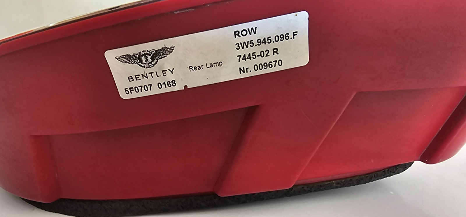 06-13 Bentley Continental Flying Spur Right Side Tail Light Lamp OEM 67k