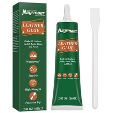 Leather Glue, 60g Special Leather Adhesive, Permanent Clear Washable for Bond...