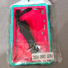 FIEWESE Rugged Shockproof Case w/ Hand Strap  Stand iPad 10.2 Pink/Green