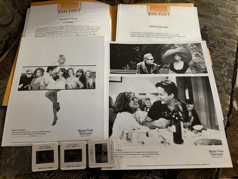 Ready To Wear Press Kit Sophia Loren Julia Roberts Film Slides Photo Stills