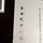 Z01T Portable Tri-Fold Bluetooth Keyboard with Touchpad, Full Size Keys, Wire... — photo 10
