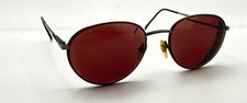 Vintage Geoffrey Beene Tortoise Gunmetal Oval Metal Sunglasses FRAMES ONLY Italy