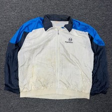 Vintage 80s Sergio Tacchini Track Jacket Windbreaker Italian Mens 44 Multicolor
