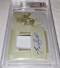 1/1  2013 Topps Geno Smith 1 Of 1 PRINTING PLATE Yellow RPA PATCH AUTO!🔥🔥 BGS!
