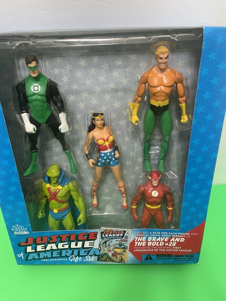 DC DIRECT PRIMERA APARICIÓN LIGA DE LA JUSTICIA DE AMÉRICA PAQUETE DE 5 NUEVO 2002. Foto 2 de 4