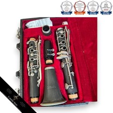 Black Wooden Clarinet with Case Mouthpiece Musical Instrument