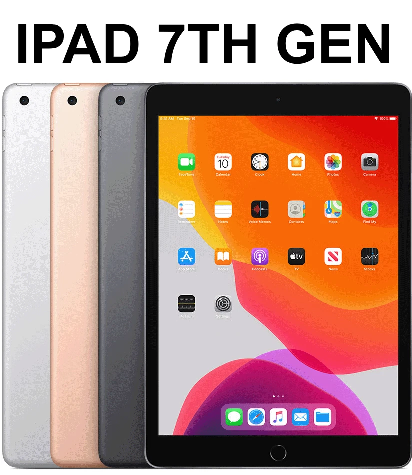 Apple iPad 7th Gen. 32GB 128GB Unlocked Wi-Fi 10.2 " (2019)  EXCELLENT CONDITION - Image 2 of 2