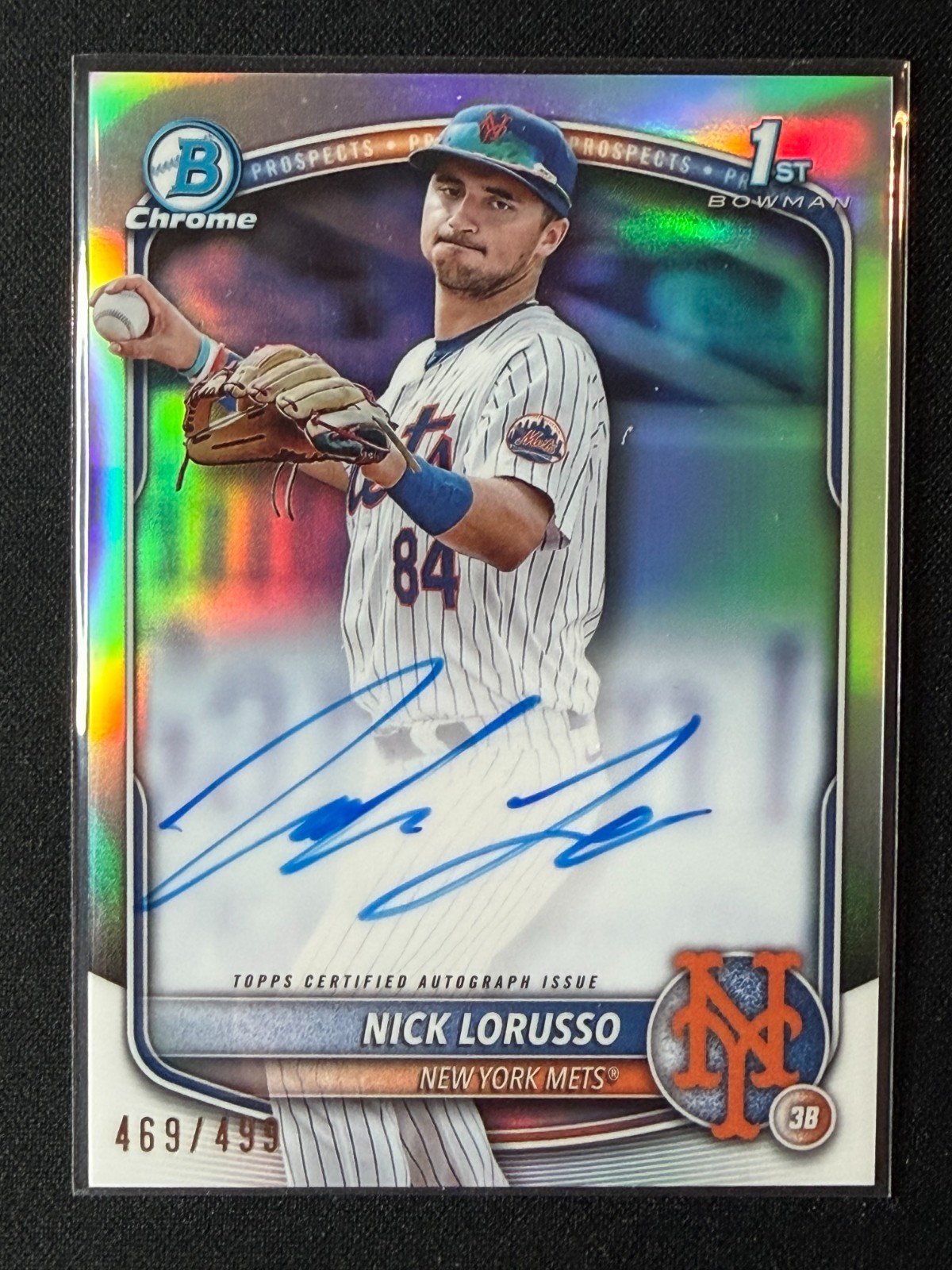 2025 Bowman Chrome 1st Nick Lorusso Refractor Auto /499