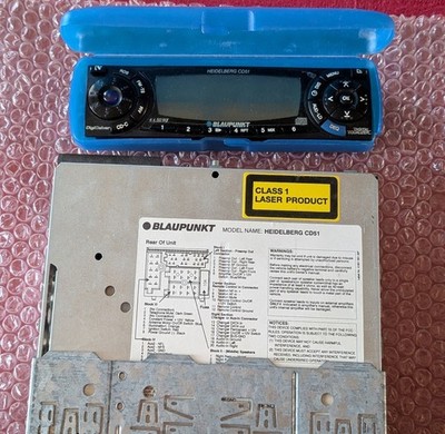Blaupunkt Heidelberg Cd51 7641280310 7 641 280 310 Oem Car Radio Removable Face 
